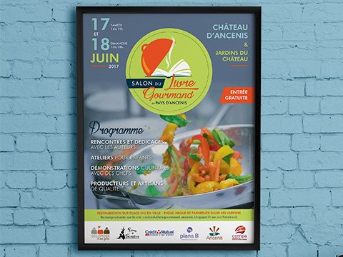 Salon du livre gourmand ancenis 2017 affiche