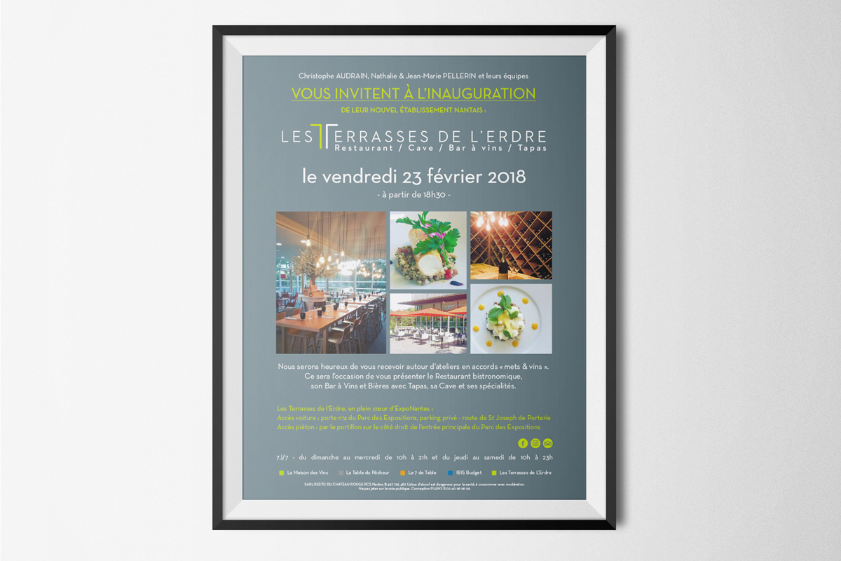 Restaurant nantes Les Terrasses de l'Erdre 2018